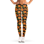 Vintage Pumpkin Pattern Print Women's Leggings