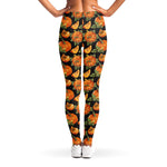 Vintage Pumpkin Pattern Print Women's Leggings