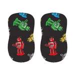 Vintage Robot Pattern Print Bar Stool Covers