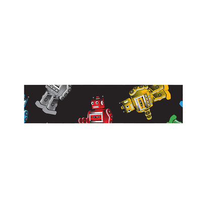 Vintage Robot Pattern Print Bed Runner