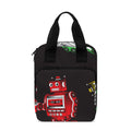 Vintage Robot Pattern Print Bible Tote Bag