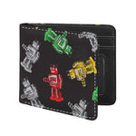 Vintage Robot Pattern Print Bifold Wallet