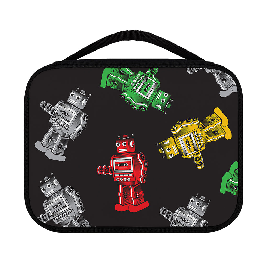 Vintage Robot Pattern Print Classic Bible Case