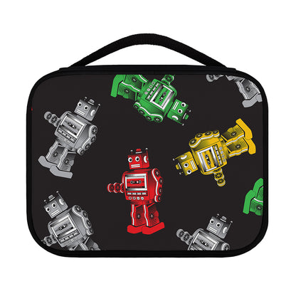 Vintage Robot Pattern Print Classic Bible Case