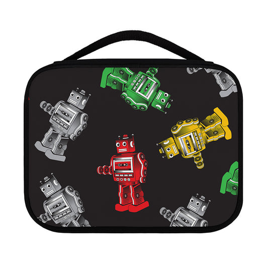 Vintage Robot Pattern Print Classic Bible Case