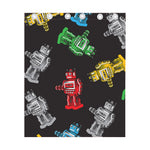 Vintage Robot Pattern Print Curtain