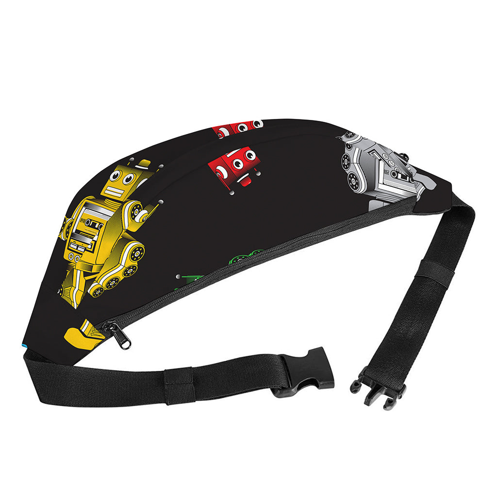 Vintage Robot Pattern Print Fanny Pack