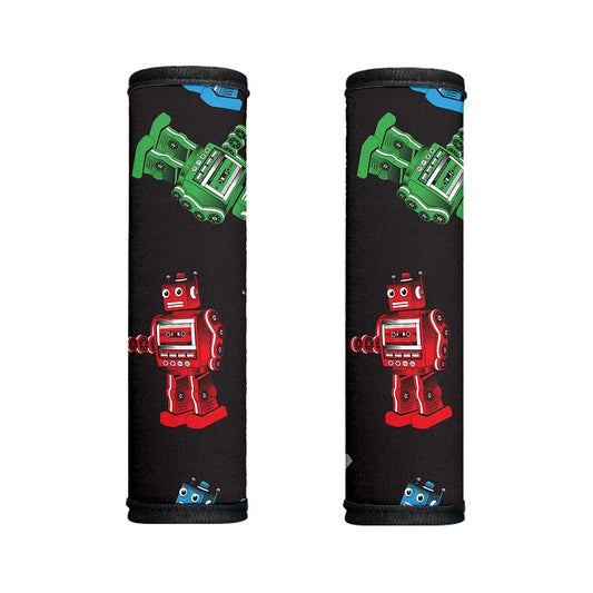 Vintage Robot Pattern Print Handle Covers