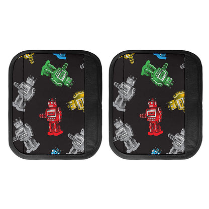 Vintage Robot Pattern Print Handle Covers