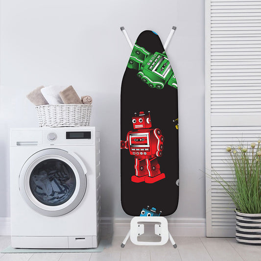 Vintage Robot Pattern Print Ironing Board Cover