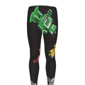 Vintage Robot Pattern Print Men's Leggings