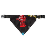 Vintage Robot Pattern Print Over The Collar Dog Bandana
