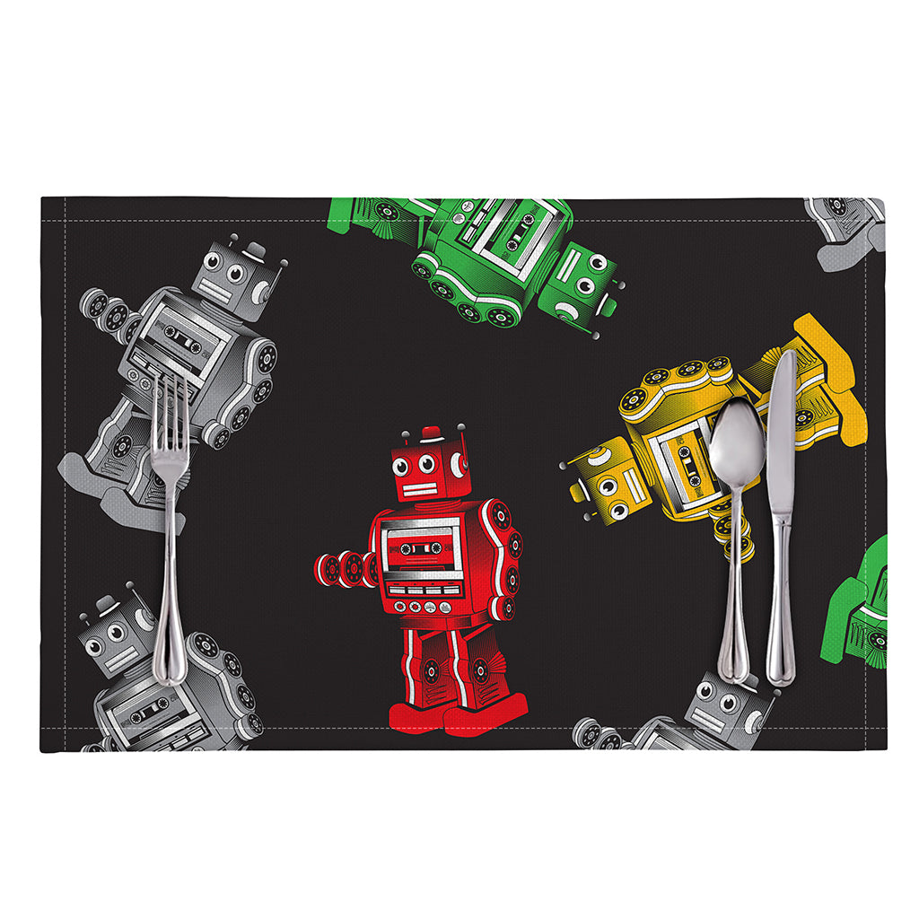 Vintage Robot Pattern Print Placemat