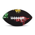 Vintage Robot Pattern Print Rugby Ball