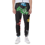 Vintage Robot Pattern Print Scuba Joggers