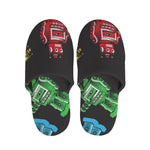 Vintage Robot Pattern Print Slippers