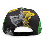 Vintage Robot Pattern Print Snapback Cap