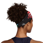 Vintage Robot Pattern Print Sports Headband