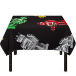 Vintage Robot Pattern Print Tablecloth