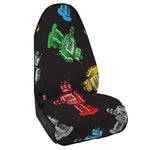 Vintage Robot Pattern Print Waterproof Car Seat Cover