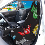 Vintage Robot Pattern Print Waterproof Car Seat Cover