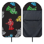 Vintage Robot Pattern Print Waterproof Car Seat Cover