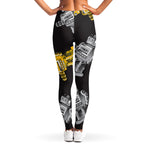 Vintage Robot Pattern Print Women's Leggings