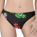Vintage Robot Pattern Print Women's Thong