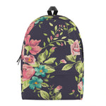 Vintage Rose Floral Flower Pattern Print Backpack