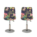 Vintage Rose Floral Flower Pattern Print Bar Stool Covers