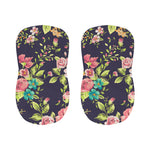 Vintage Rose Floral Flower Pattern Print Bar Stool Covers