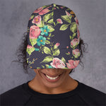 Vintage Rose Floral Flower Pattern Print Baseball Cap