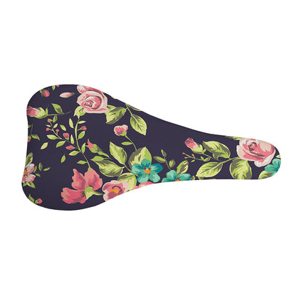 Vintage Rose Floral Flower Pattern Print Bicycle Seat Cover