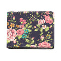 Vintage Rose Floral Flower Pattern Print Bifold Wallet