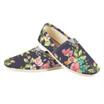 Vintage Rose Floral Flower Pattern Print Casual Shoes