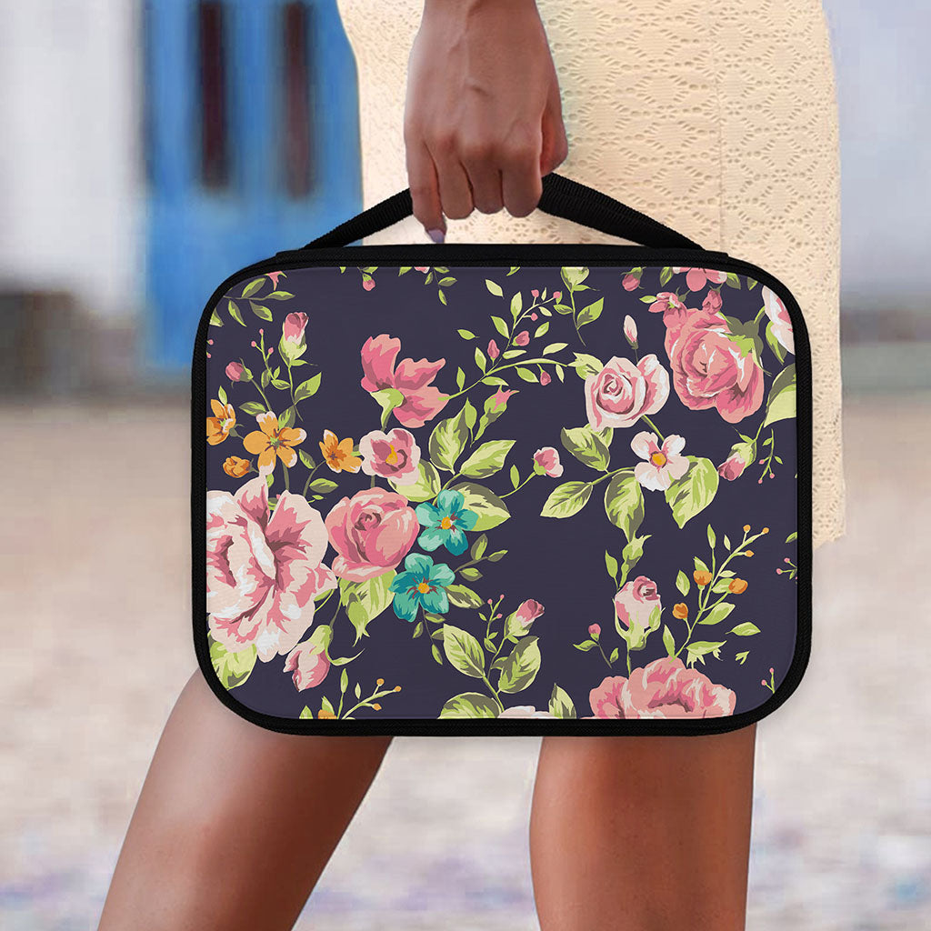 Vintage Rose Floral Flower Pattern Print Classic Bible Case