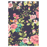 Vintage Rose Floral Flower Pattern Print Curtain