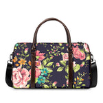 Vintage Rose Floral Flower Pattern Print Duffle Bag