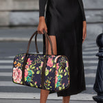 Vintage Rose Floral Flower Pattern Print Duffle Bag