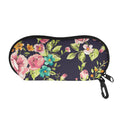 Vintage Rose Floral Flower Pattern Print Glasses Case