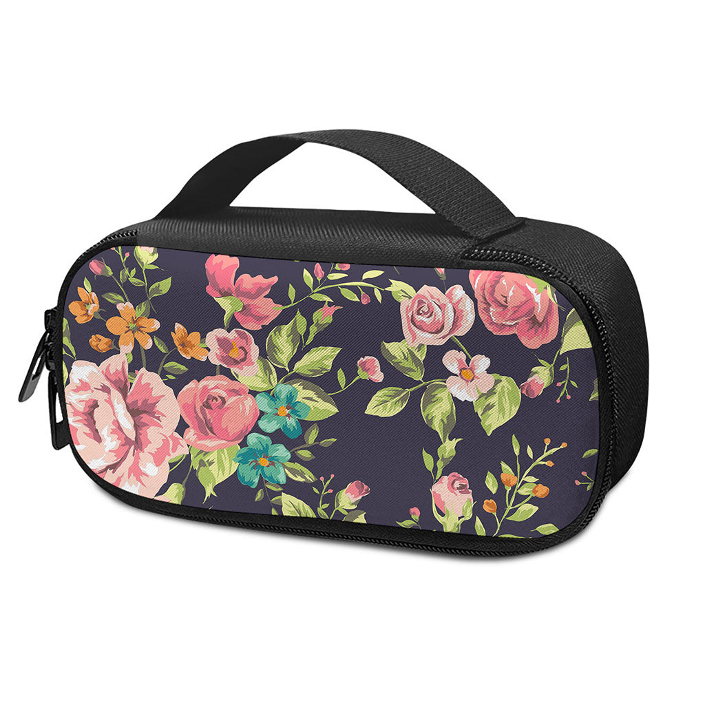 Vintage Rose Floral Flower Pattern Print Insulin Cooler Travel Case