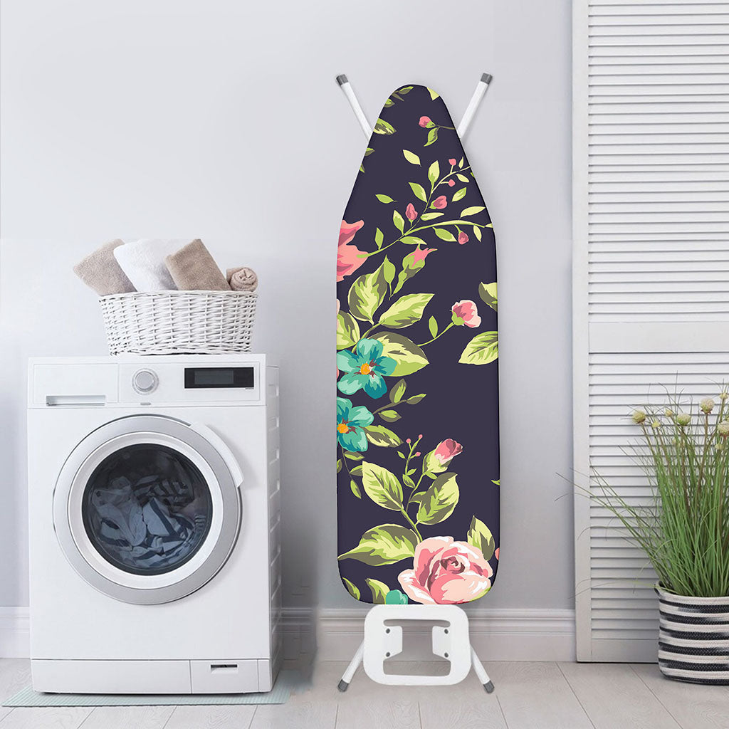 Vintage Rose Floral Flower Pattern Print Ironing Board Cover