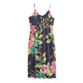 Vintage Rose Floral Flower Pattern Print Jersey Midi Cami Dress