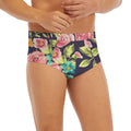 Vintage Rose Floral Flower Pattern Print Men's Briefs