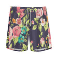 Vintage Rose Floral Flower Pattern Print Men's Athletic Shorts