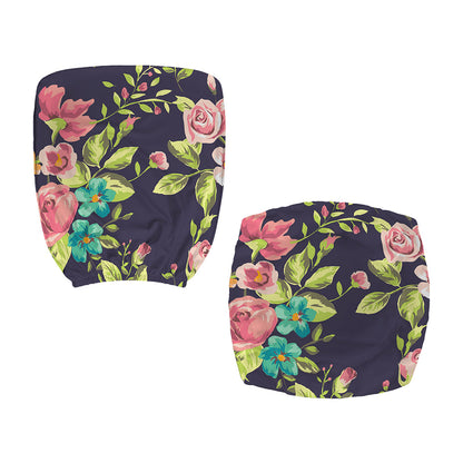 Vintage Rose Floral Flower Pattern Print Office Chair Cover