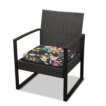 Vintage Rose Floral Flower Pattern Print Outdoor Seat Cushion Cover
