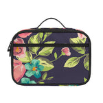Vintage Rose Floral Flower Pattern Print Portable Lunch Bag