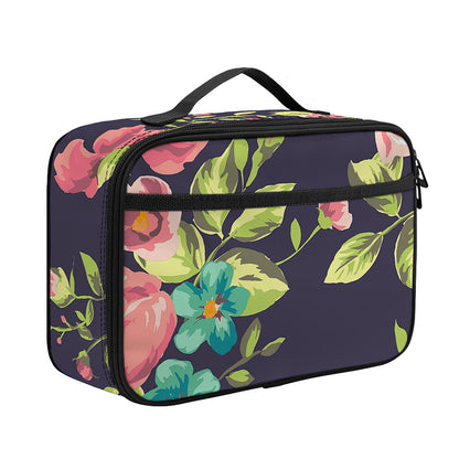 Vintage Rose Floral Flower Pattern Print Portable Lunch Bag