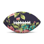Vintage Rose Floral Flower Pattern Print Rugby Ball